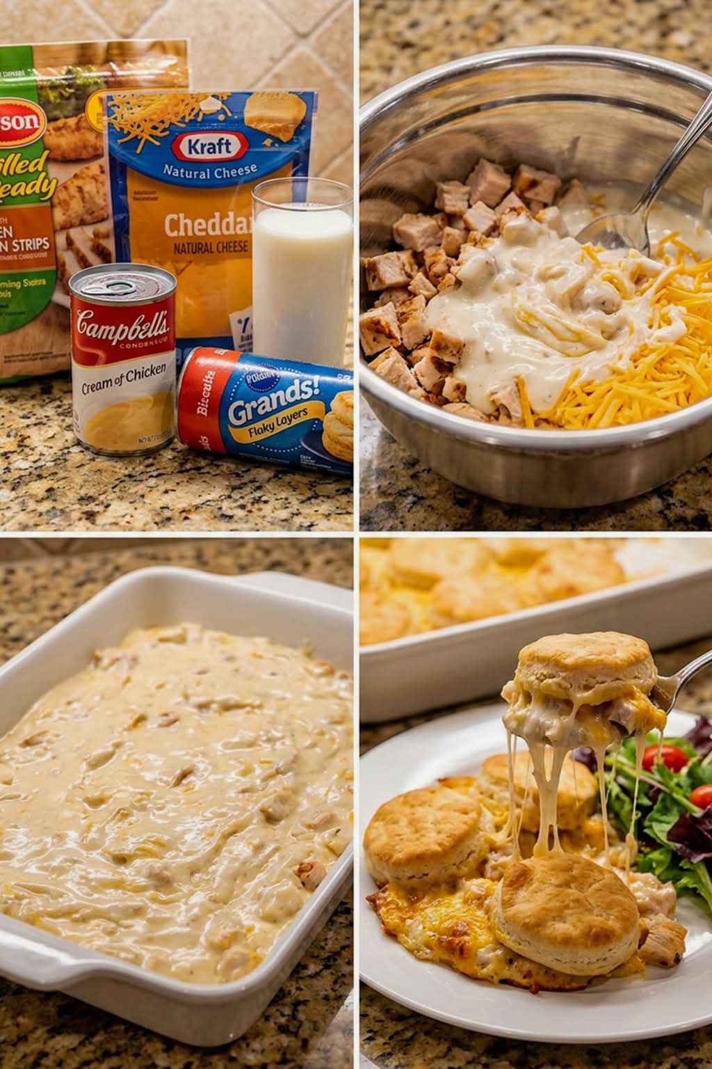 Chicken Biscuit Casserole