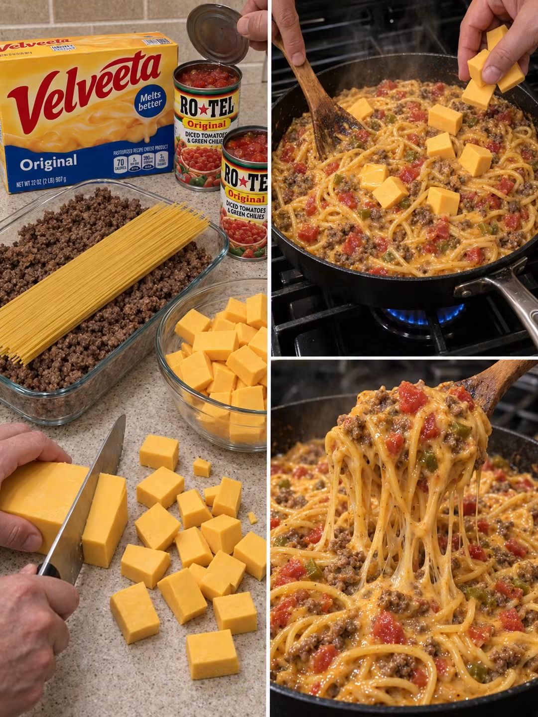 Taco Beef Spaghetti